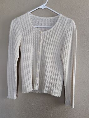 Handmade Scalloped Trim Sweater